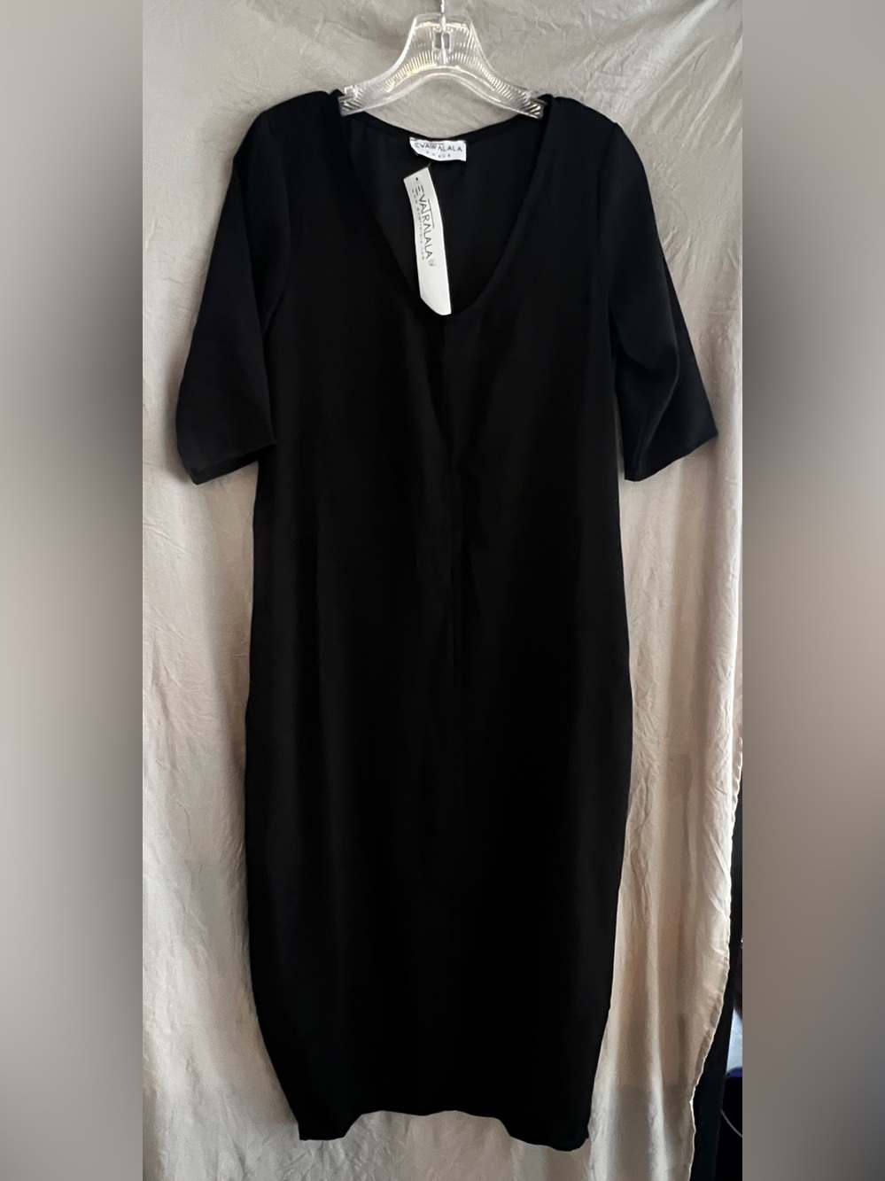 Eva Tralala Black V-Neck Dress